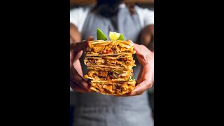 Vegan Sheet Pan Quesadillas | Easy Vegan Dinner Idea #Shorts