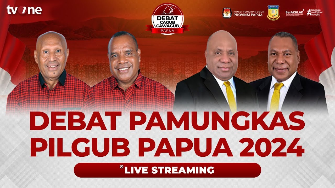 [LIVE] Debat Ketiga Calon Gubernur dan Wakil Gubernur Papua 2024 | tvOne