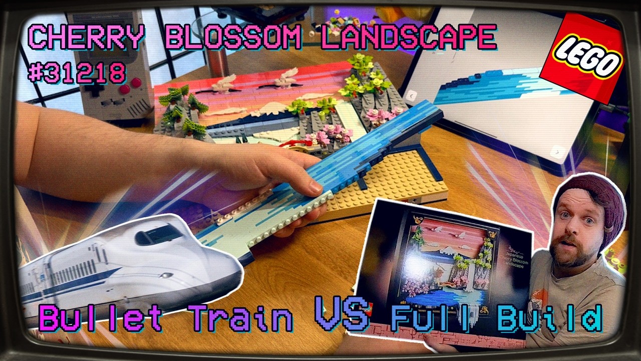 Lego Japanese Cherry Blossom Landscape | Full Build - YouTube