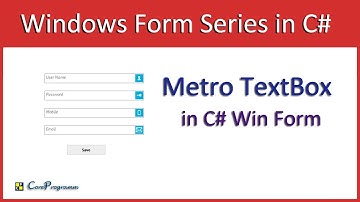 Windows Forms: Metro TextBox in C# | CoreProgramm