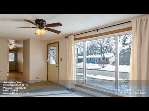 108 Madera Circle, Carpentersville, IL home video tour