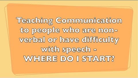 Teaching Communication - Where Do I Start?