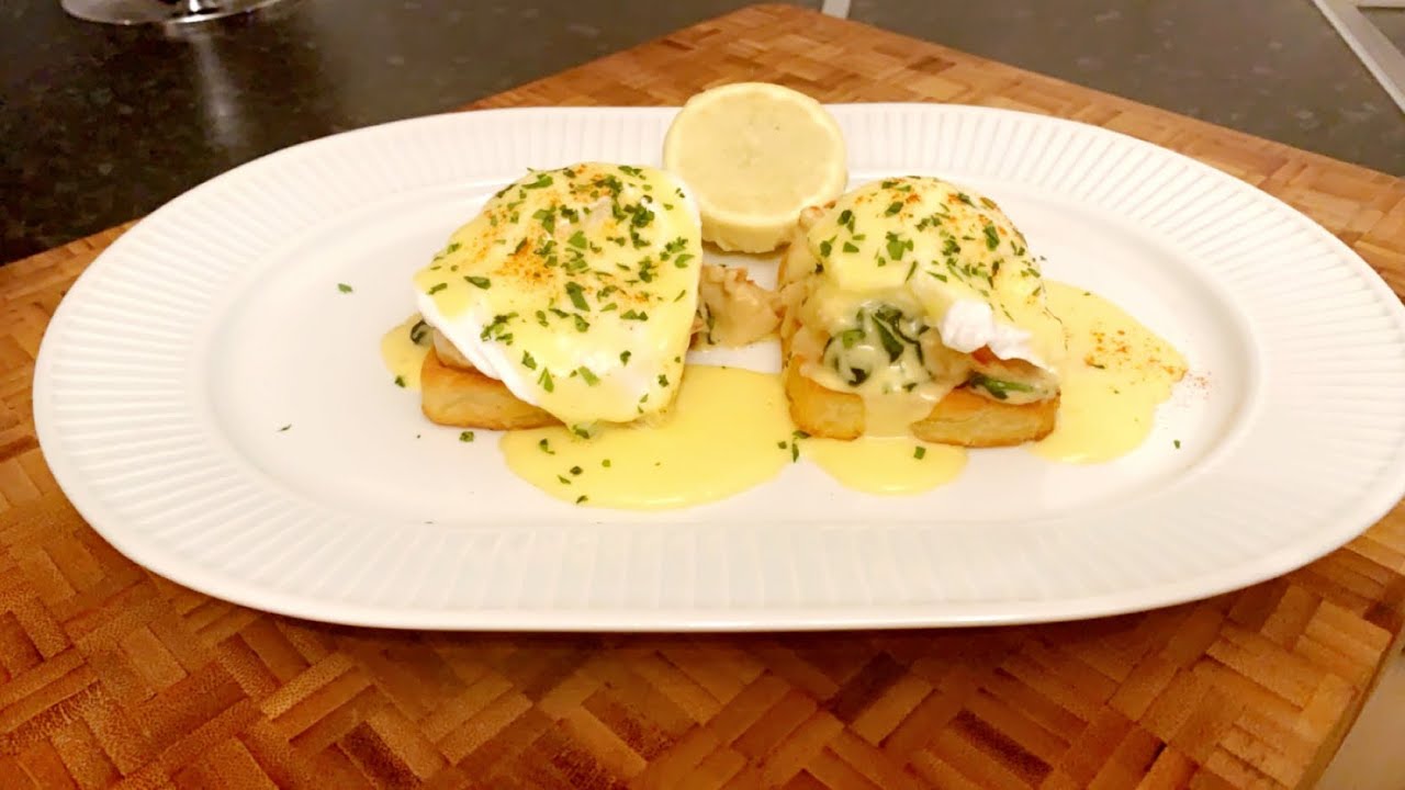 Lobster Benedict with waffles YouTube