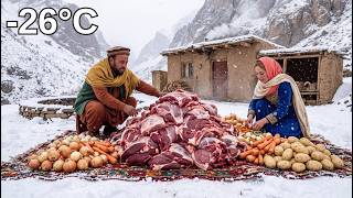 Isolated Couple Living At 2800M In Afghanistan Mountains Cooking Meat Underground For 6 Hours