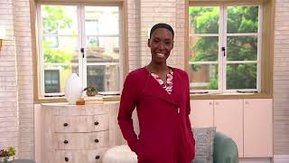 Sport Savvy French Terry Long Sleeve Side Zip Jacket on QVC