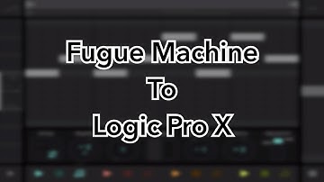 Fugue Machine to Logic Pro via Bluetooth Midi (IPAD and IPHONE)