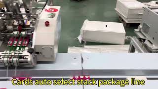 Play game card label manual paper auto select batch count auto package line