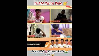 Team MEC 🇱🇷 VS Team RNTX🇮🇳 4VS4 🤯!#freefire #shorts #viral