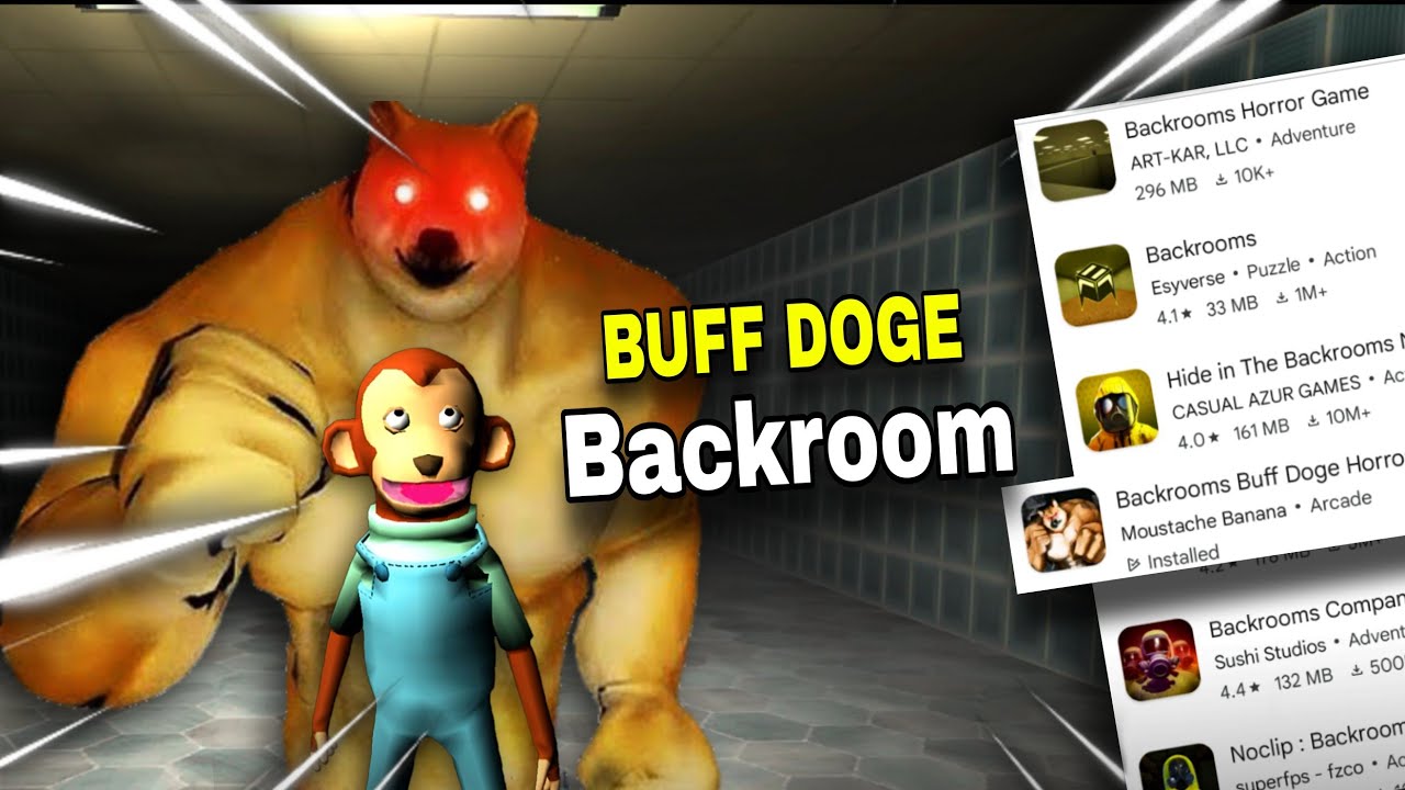 Backroom Buff Doge Jumpscare Horror game in Hindi YouTube