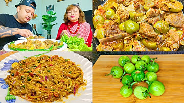Guys! Pyrshang Shet Noh Kumne Dohsniang Sohngang Tungtap 🤤| Pork With Bitter Eggplant | Husband Wife