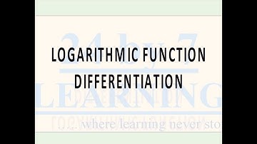 Logarithmic function  Differentiation I Continuity and Differentiability I Grade 12 I Math I