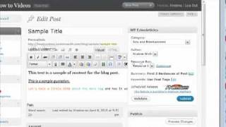 EzineArticles Wordpress Plugin