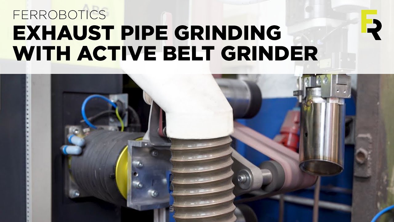 FOX Exhaust Pipe Grinding Cobot + Active Belt Grinder Use Case