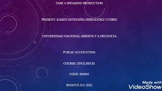 Inglés B1 Task 4 Speaking Production UNAD