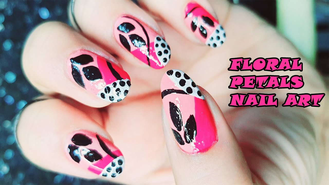 Floral Petals Nail Art Rose4you YouTube