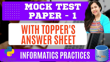 MOCK TEST PAPER 1 WITH TOPPER