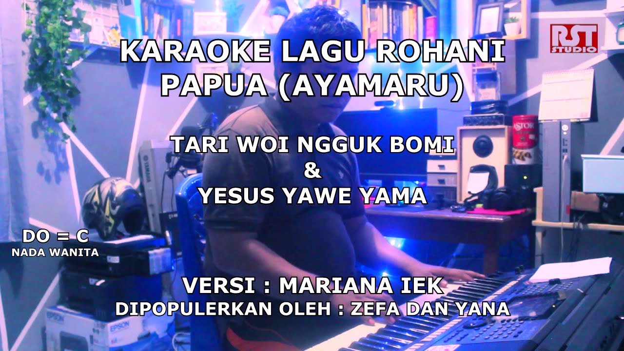 TARI WOI NGGUK BOMI & YESUS YAWE YAMA (KARAOKE) | VERSI MARIANA IEK | DIPOPULERKAN OLEH ZEFA & YANA