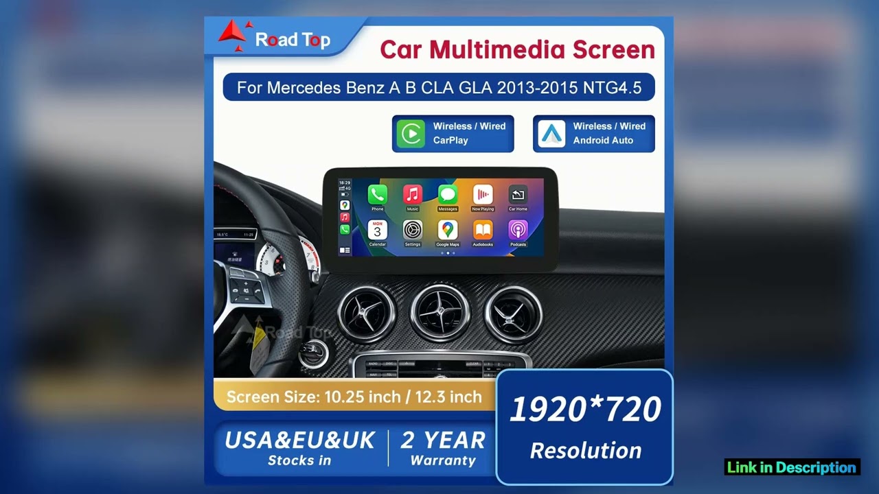 Touch Display Multimedia Player for Mercedes Benz AGLACLAB CLASS W176 X117 X156 W463 W246 20132015