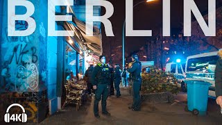Berlin Nightlife: Police in Neukölln, Sonnenallee to Hermannplatz 4K 2021