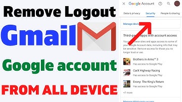 How To Remove Google Account From All Devices || Logout Your Gmail Account