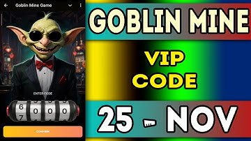 Goblin Mine Game VIP Code 25 November | Goblin Mine Game Code | Goblin Mine Game Daily Combo | AGP