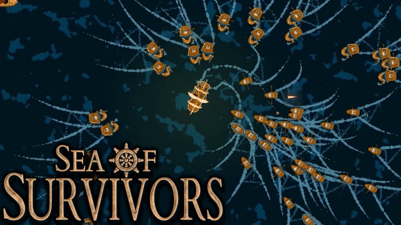 Evade Horde of Pirates. Bullet Hell on Sea! | Sea of Survivors #1