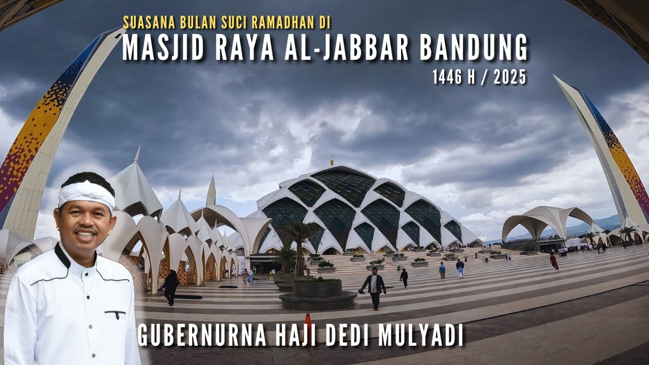 Jumatan Di Masjid Raya Al-Jabbar Bandung Suasana Di Saat Bulan Suci Ramadhan 2025 Sangat Megah