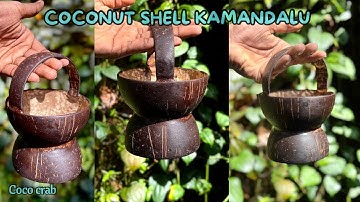 "Handcrafted Coconut Shell Kamandalu- a blend of art, tradition, and creativity"