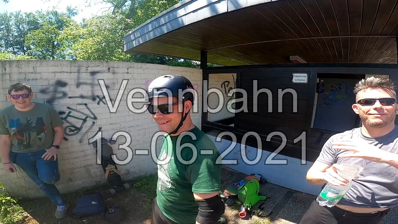 Vennbahn 13-06-2021 - Footage of people e-skating