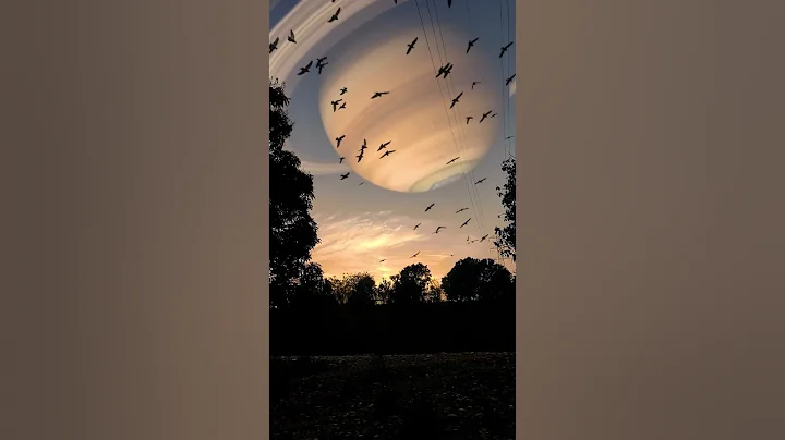 Saturn Hitting Earth 😱😱 शनि पृथ्वी से टकराया #shorts #saturn #space #viral #vfx #animation #planet