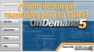 ¿Cómo descargar manuales para tu taller?