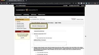 Proctoring: Copying a Testing Agreement - Vanderbilt Student Access