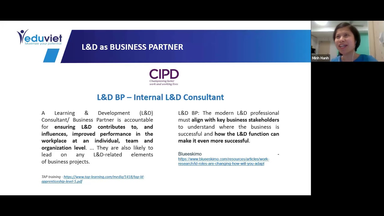 Eduviet Webinar LDBP | Learning and Development as Business Partner ...