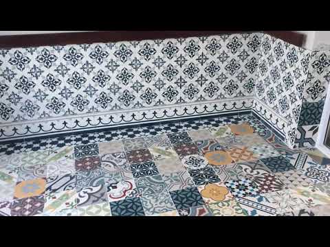 Cách ốp gạch bông đẹp