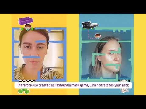 Instagram mask game stretches your neck