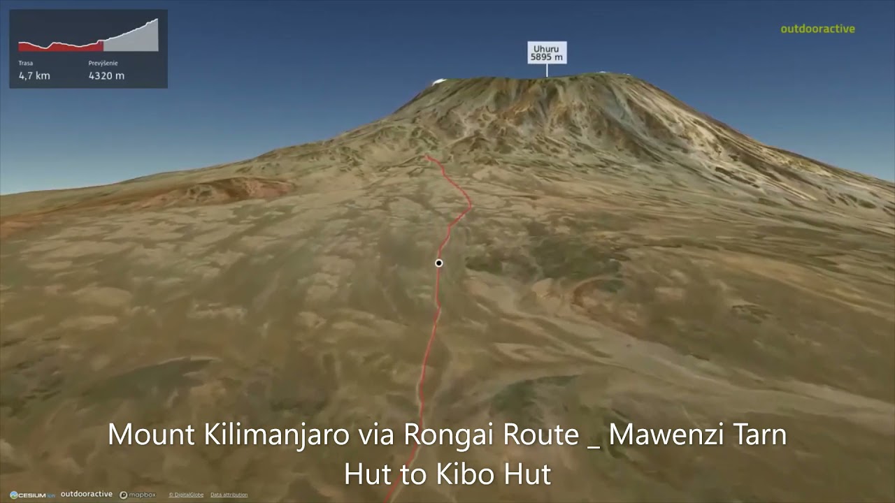 Mount Kilimanjaro via Rongai Route: Mawenzi Tarn Hut to Kibo Hut ∆ hiking trails