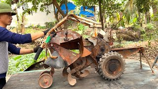 Full Restoration Antique KUBOTA Tractor // Fully Restore and Repair Abandoned Old KUBOTA Plow Truck