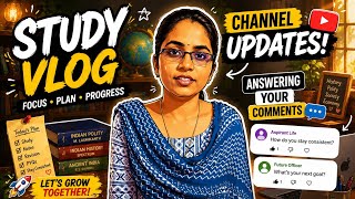 Study vlog and updates in our channel #studyvlog#studyplan#studytips#upsc#tnpsc#naanmudhalvan2026