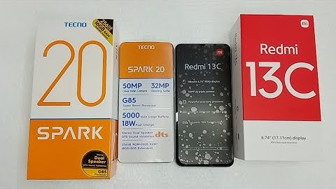 Tecno Spark 20 vs Redmi 13c : speed test