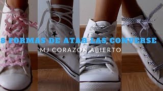 8 DIFERENTES DE ATAR LAS CONVERSE -