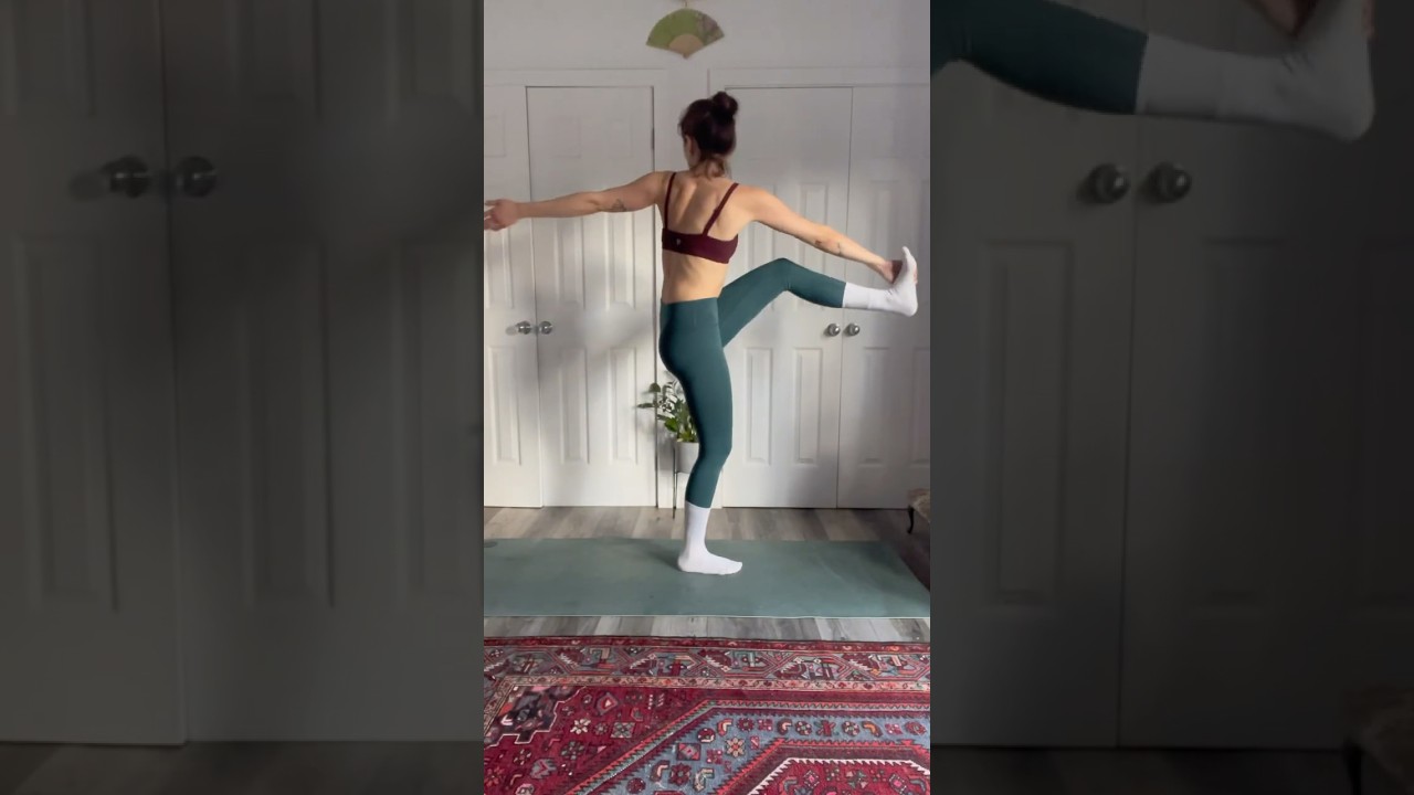 Balance and flexibility practice after today’s flow 🩷