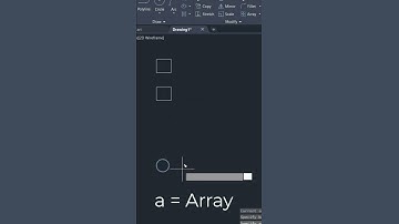 Copy array in Autocad #shorts