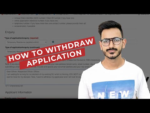 Video: How To Withdraw An Application