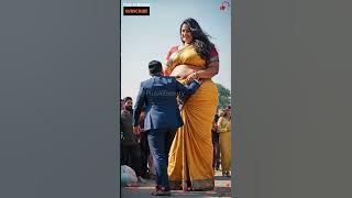 AI Vision: Tall, Strong & Stunning Plus Size Saree! 🔥