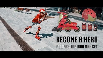 Become a hero - Powerslide One Wave Kids inline skates X Marvel Iron man