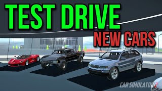 New Cars Test Drive And Overview - Car Simulator 2