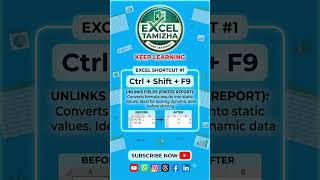 3 Hidden Excel Shortcuts! 😱⚡ Office-ல் நீங்க Expert ஆகுவீங்க! #ExcelTamizha #excel #shorts