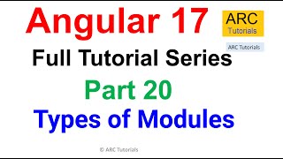 Angular 17 Tutorial #20 - Types of Modules | Angular 17 Tutorial For Beginners