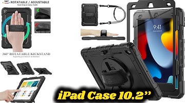 SEYMAC stock iPad 9th/ 8th/ 7th Generation Case 10.2’’, Shockproof with Screen Protector