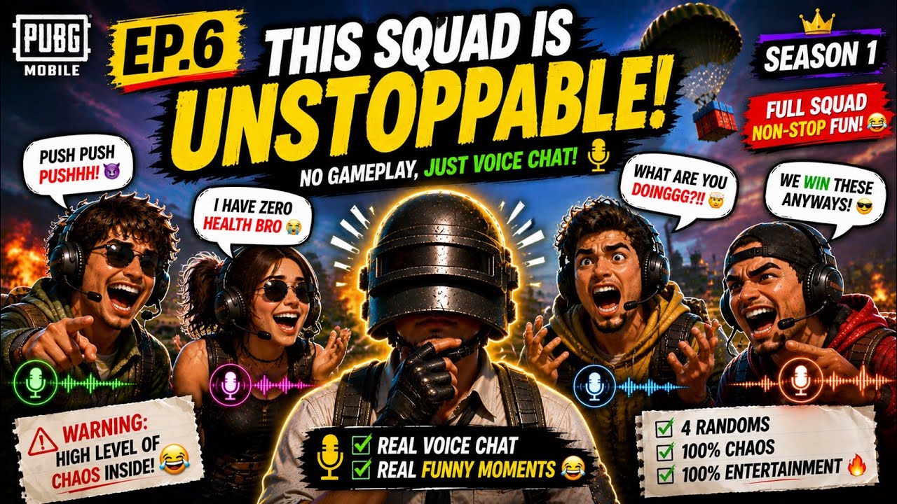 This Squad Is UNSTOPPABLE 😂 | PUBG Mobile Voice Chat - YouTube